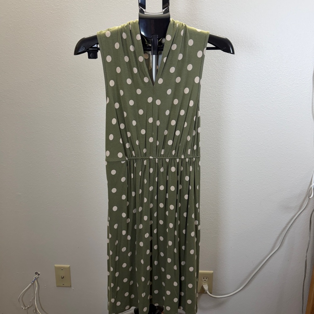 Matilda Jane Green Polka Dot Midi Dress